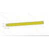 Sachet de 5 Profilés tube carré Laiton 330x2.0x2.0mm AeroNaut 7713/54