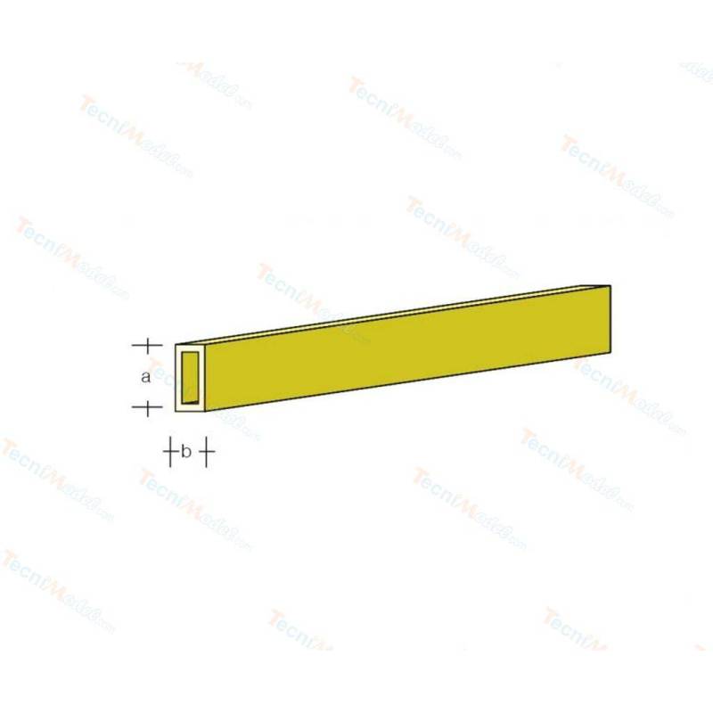 Sachet de 5 Profilés en U Laiton 330x1.0x1.0mm