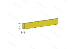 Pack of 5 AeroNaut 7713/92 Rectangular Brass Tube Profiles 330x6.0x3.0mm