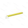 Pack of 5 half-round brass extrusions 330x5.0mm AeroNaut 7714/28