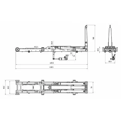 Système Multibenne hydraulique LESU avec benne haute pour camion rc 4 essieux 1/14 - Réf : LS20160901-HD