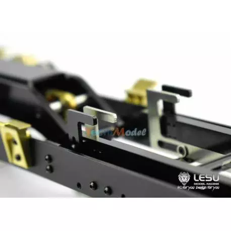 Système Multibenne hydraulique LESU avec benne haute pour camion rc 4 essieux 1/14 - Réf : LS20160901-HD