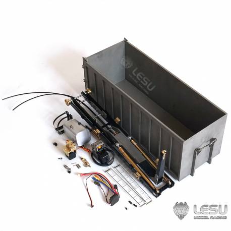 LESU Hook Loader System for 4 axles 1/14 rc truck with high tipper