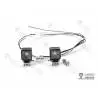 Paire de projecteurs carrés 8x8mm 1/14 Lesu avec led cms et support articulé LESU S-1231-B