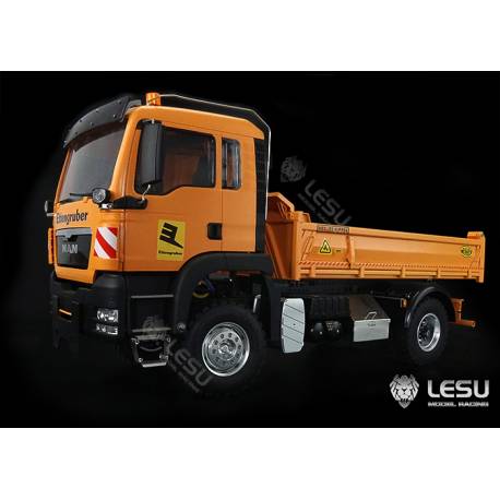 MAN 4x4 porteur benne Config B Premium avec treuil et gyrophares - LESU Z0015-B-UP - pour NIMH et LIPO 2S / 3S