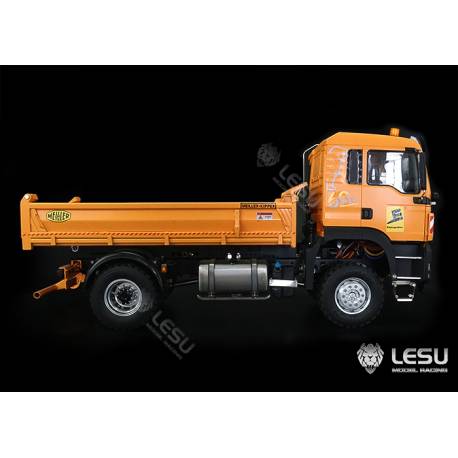 MAN 4x4 porteur benne Config B Premium avec treuil et gyrophares - LESU Z0015-B-UP - pour NIMH et LIPO 2S / 3S