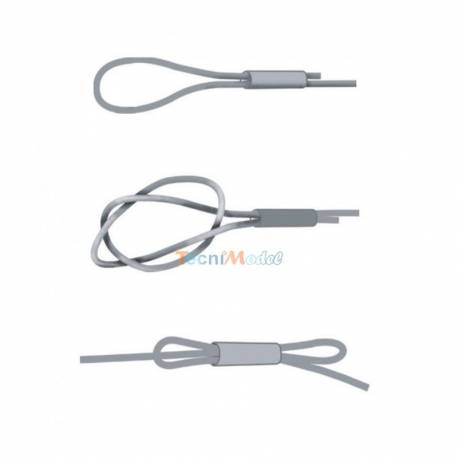 20 Tubes de sertissage de gréement Ø1.4mm pour câble de Ø0.5mm Krick ro1318