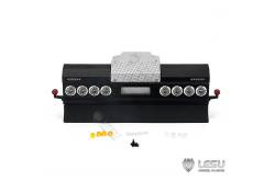 Pare-chocs arrière avec feux ronds et feux de gabarit pour camion européen 1/14 à suspension pneumatique - LESU S-1276-B