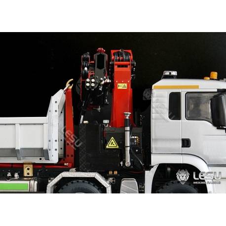Grue hydraulique auxiliaire LESU en kit pour camions radiocommandés au 1/14 - LESU LS-A0014