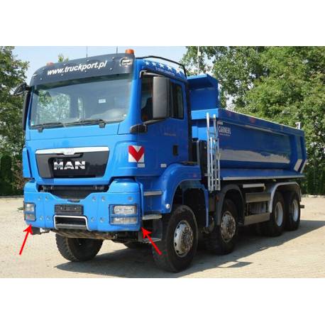 2 Grilles de protection de feux en métal pour MAN TGS 1/14 LESU G-6208