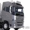 Casquette en inox brossé pour Volvo FH16 Tamiya 1/14 LESU S-1306-A