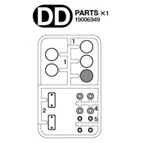 Grappe DD pour Mercedes Arocs Tamiya 56366 TAMIYA 9006949