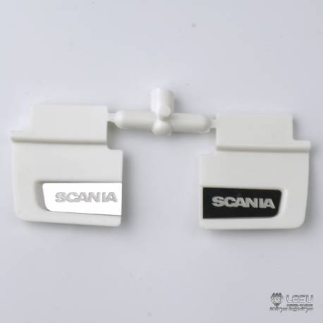 2 Rallonges de déflecteurs pour Scania avec logo Scania - LESU S-1239-SCANIA