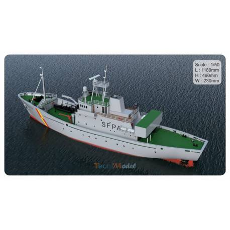 Scottish FPV fisheries surveillance vessel WESTRA 1/50 all-wood kit