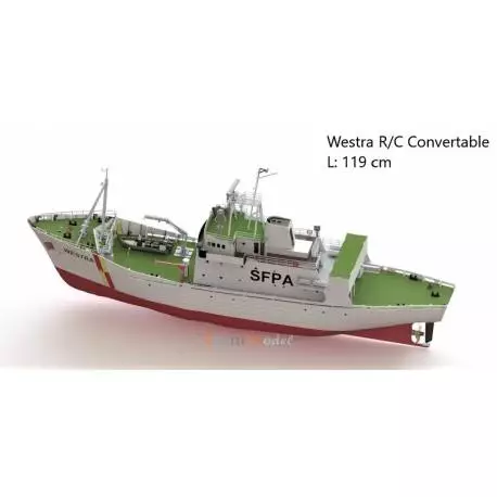 1/50 FPV WESTRA Navire Ecossais de surveillance des pêches.
