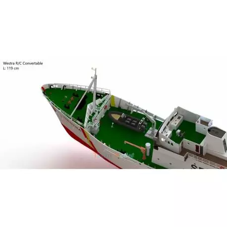 1/50 FPV WESTRA Navire Ecossais de surveillance des pêches.