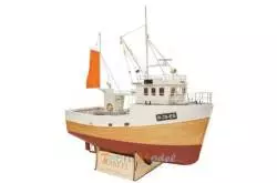 JEANETT all-wood radio-controlled fishing boat kit 1/25