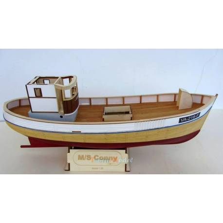 Chalutier crevettier nordique le "CONNY" 1/25 kit tout bois