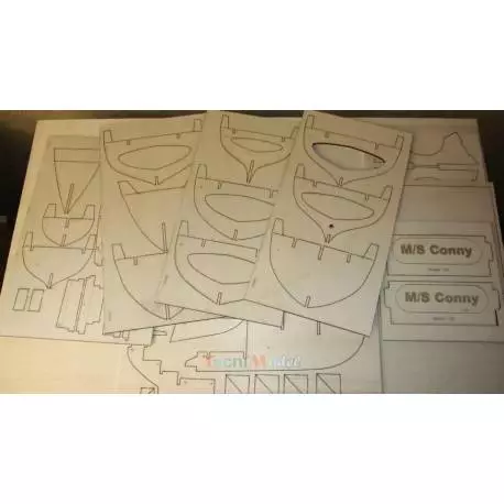 Chalutier crevettier nordique le "CONNY" 1/25 kit tout bois