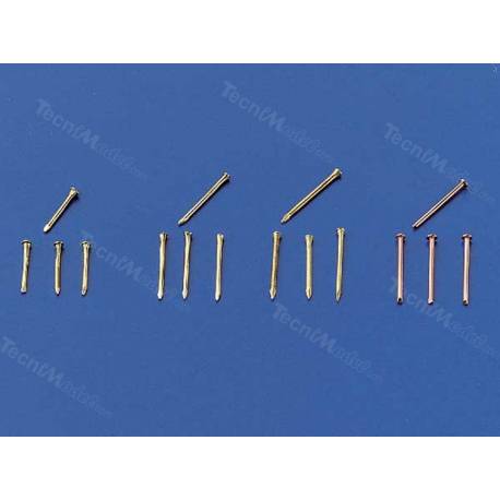 Sachet de clous laiton 0.7mm x 8mm de 200pcs env. - Krick 60950