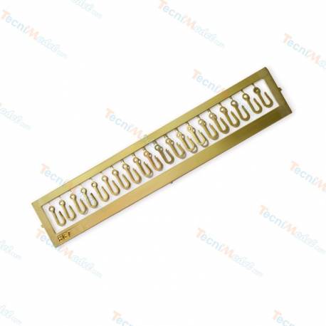 Set of 20 photo-etched brass hooks 6mm Krick 61535
