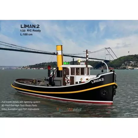 LIMAN 2 Tugboat all-wood kit 1/20