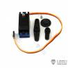Low-profile digital servo with metal gears 10kg/7,2V - LESU SERVO 14KG