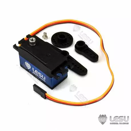 Low-profile digital servo with metal gears 10kg/7,2V - LESU SERVO 14KG