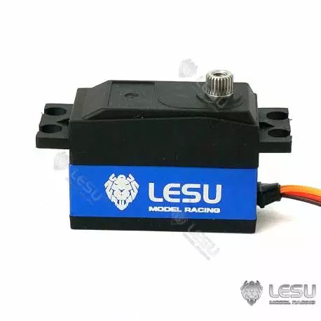 Low-profile digital servo with metal gears 10kg/7,2V - LESU SERVO 14KG