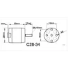 Moteur Brushless ROXXY Outrunner C28-34-750kV