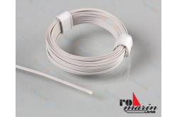 Un câble blanc double de 2x0.07mm longueur 5m