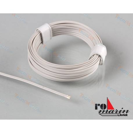 Câble blanc à deux conducteurs de 2x0.07mm - Krick ro4035