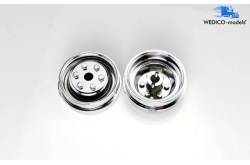 Paire de jantes plastique chromé pour camion ou remorque - Wedico 145