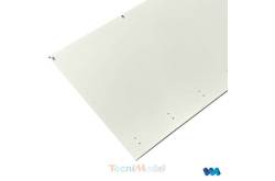 Set of 2 white curtains for a Carson curtain side trailer - Veroma 18360