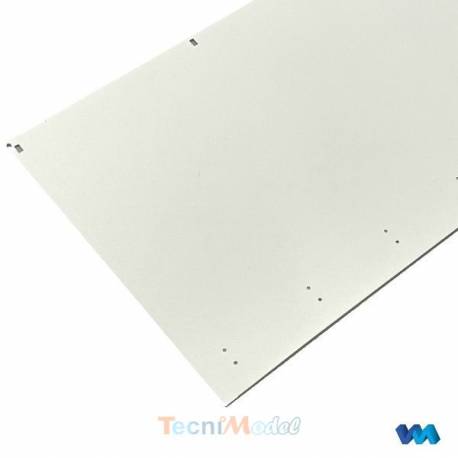 Set of 2 white curtains for a Carson curtain side trailer - Veroma 18360