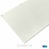 Set of 2 white curtains for a Carson curtain side trailer - Veroma 18360