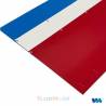 Set of 2 white curtains for a Carson curtain side trailer - Veroma 18360