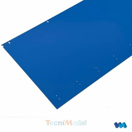 Set of 2 blue curtains for a Carson curtain side trailer - Veroma 18362