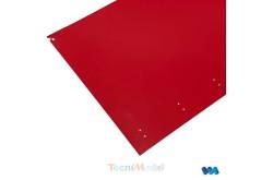 Set of 2 red curtains for a Carson curtain side trailer - Veroma 18361