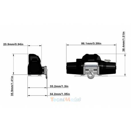 Reproduction Treuil Warn Zeon 10 1/8 - RC4WD Z-E0069