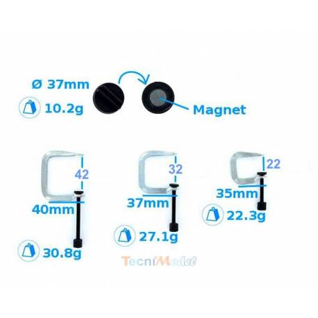 3 serre-joint et un support aimanté KRICK 492035