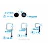 3 serre-joint et un support aimanté KRICK 492035