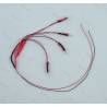4 white LEDs Ø3mm wired 7.2v high brightness for high beams Tamiya