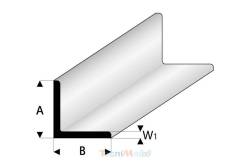 1 Profilé en L 10 x 1000mm en plastique ASA AeroNaut 772883