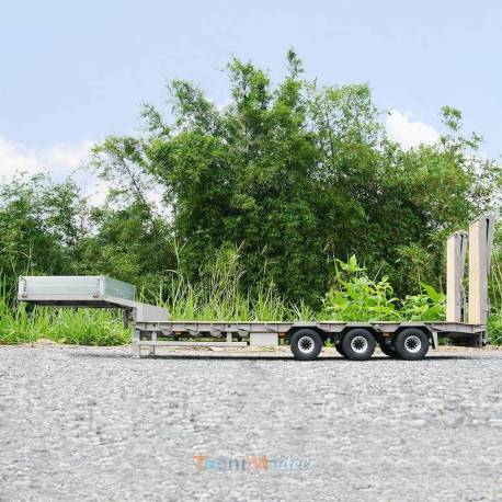 LESU 1/14 3-axle low loader semi-trailer with hydraulic ramps - LESU LS-A0020