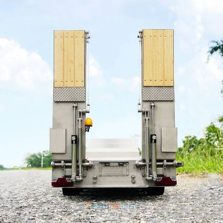LESU 1/14 3-axle low loader semi-trailer with hydraulic ramps - LESU LS-A0020