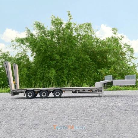 LESU 1/14 3-axle low loader semi-trailer with hydraulic ramps - LESU LS-A0020
