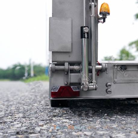 Semi-remorque porte-engin 3 essieux LESU 1/14 avec rampes hydrauliques - LESU LS-A0020