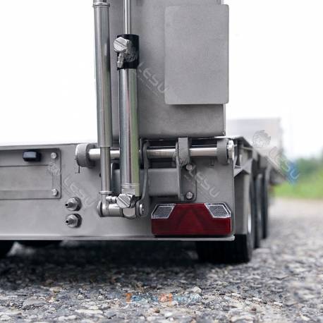 LESU 1/14 3-axle low loader semi-trailer with hydraulic ramps - LESU LS-A0020