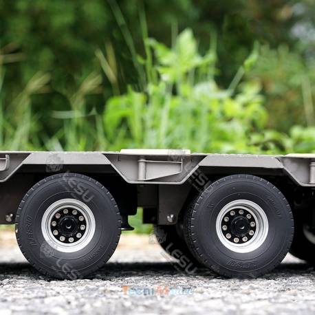 LESU 1/14 3-axle low loader semi-trailer with hydraulic ramps - LESU LS-A0020